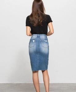 SexyModest Boutique Kara Denim Skirt