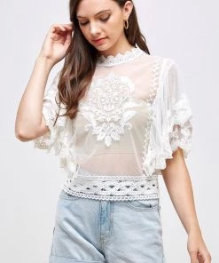 SexyModest Boutique Remi Lace Blouse New Arrivals