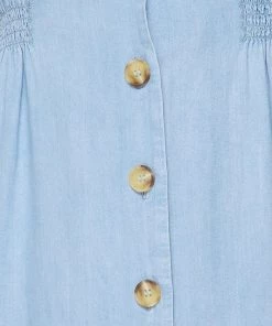 SexyModest Boutique Dresses Shana Denim Maxi