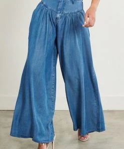 SexyModest Boutique New Arrivals Anita Chambray Palazzo Pant