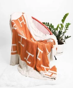 SexyModest Boutique Home Cozy Monogrammed Blanket