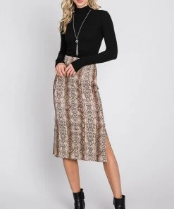 SexyModest Boutique Bottoms Payton Python Print Skirt