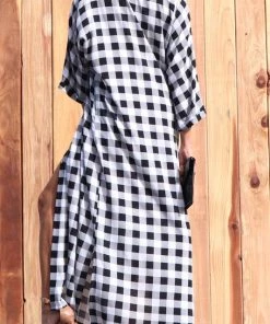 SexyModest Boutique Parker Plaid Shirt Dress