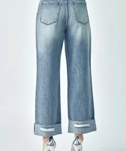 SexyModest Boutique New Arrivals Susan Crossover Straight Leg Jeans