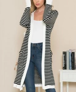 SexyModest Boutique Tops Bernice B&W Cardi