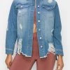 SexyModest Boutique Destiny Denim Shirt Jacket Tops