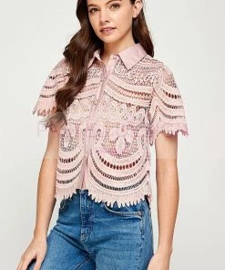 SexyModest Boutique Eliana Lace Blouse New Arrivals