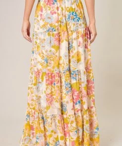 SexyModest Boutiqe Maureen Tiered Maxi Skirt Bottoms