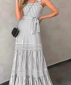 SexyModest Boutique Suzanne Striped Maxi New Arrivals