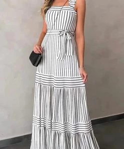 SexyModest Boutique Suzanne Striped Maxi New Arrivals