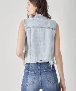 SexyModest Boutique Tops Dana Denim Vest