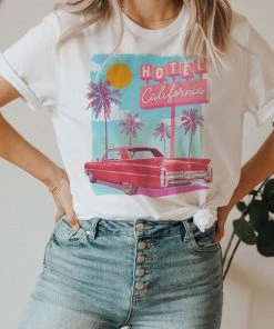 SexyModest Boutique Hotel California Graphic Tee Tops