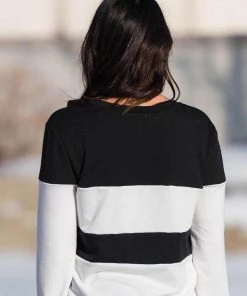 SexyModest Boutique Brigitte Brianna B&W Sweatshirt BB Collection