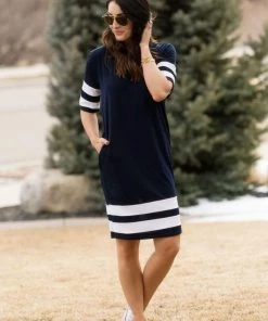 SexyModest Boutique Brigitte Brianna Varsity Dress BB Collection