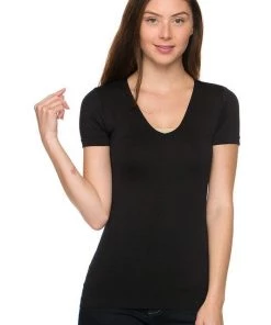 SexyModest Boutique V Neck Stretch Basic