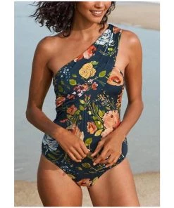 SexyModest Boutique New Arrivals Seaside One Shoulder Swimsuit