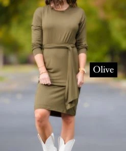 SexyModest Boutique BB Collection Brigitte Brianna Long Sleeve Jersey Dress