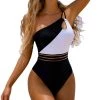 SexyModest Boutique Monterey One Shoulder Swimsuit