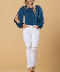 SexyModest Boutique New Arrivals Brigitte Brianna NYC Slit Top