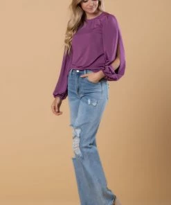 SexyModest Boutique New Arrivals Brigitte Brianna NYC Slit Top