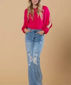 SexyModest Boutique New Arrivals Brigitte Brianna NYC Slit Top