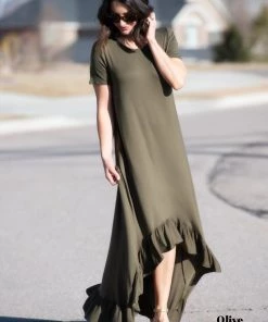 SexyModest Boutique Brigitte Brianna High-Low Jersey Dress BB Collection