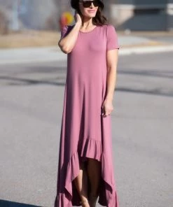 SexyModest Boutique Brigitte Brianna High-Low Jersey Dress BB Collection