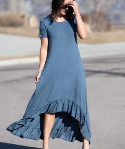 SexyModest Boutique Brigitte Brianna High-Low Jersey Dress BB Collection