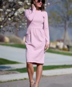 SexyModest Boutique Brigitte Brianna Pocket Front Dress BB Collection