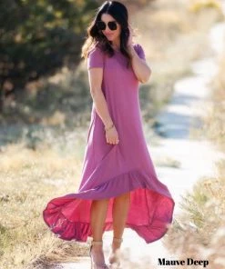 SexyModest Boutique Brigitte Brianna High-Low Jersey Dress BB Collection