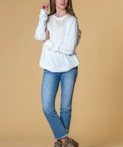 SexyModest Boutique BB Collection Brigitte Brianna Lace Sweatshirt