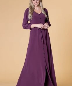 SexyModest Boutique Brigitte Brianna V-Neck Maxi Dress BB Collection