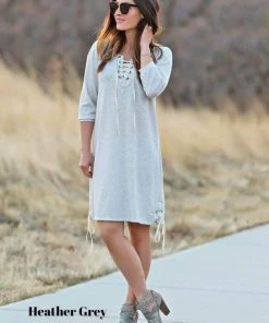 SexyModest Boutique BB Collection Brigitte Brianna Lace Up Dress