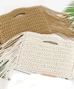 SexyModest Boutique Crochet Fringe Handbag
