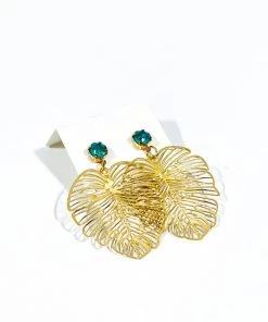 SexyModest Boutique Large Monstera Earrings