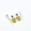 SexyModest Boutique Small Monstera Leaf Earrings New Arrivals