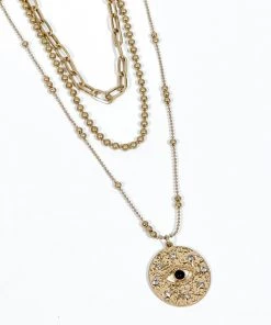 SexyModest Boutique New Arrivals Layered Eye Pendant Necklace