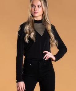 SexyModest Boutique BB Collection Brigitte Brianna Mesh Turtleneck