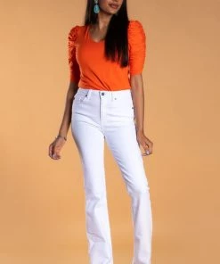 SexyModest Boutique Brigitte Brianna Ruched Sleeve Top