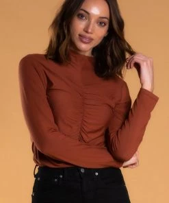 SexyModest Boutique Brigitte Brianna Ruched Turtleneck BB Collection