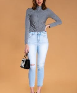 SexyModest Boutique Brigitte Brianna Ruched Turtleneck BB Collection