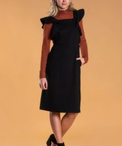 SexyModest Boutique Brigitte Brianna Ruffle Overall Dress BB Collection