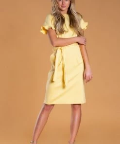 SexyModest Boutique Brigitte Brianna Ruffle Sleeve Dress