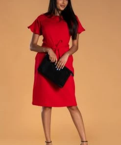 SexyModest Boutique Brigitte Brianna Ruffle Sleeve Dress
