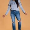 SexyModest Boutique Brigitte Brianna Ruffle Sweatshirt BB Collection
