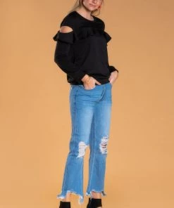 SexyModest Boutique Brigitte Brianna Ruffle Sweatshirt BB Collection