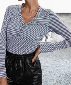 SexyModest Boutique Tops Nelly Striped Top