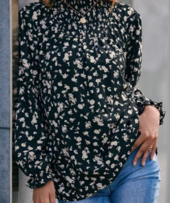 SexyModest Boutique Nikki High Neck Blouse