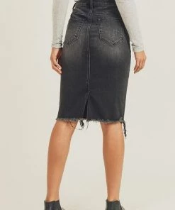 SexyModest Boutique Bottoms Daphne Denim Skirt