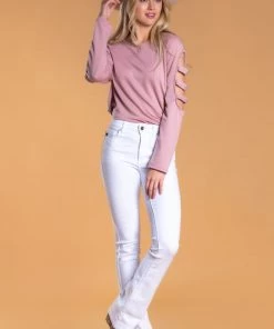 SexyModest Boutique BB Collection Brigitte Brianna Slit Sleeve Sweatshirt